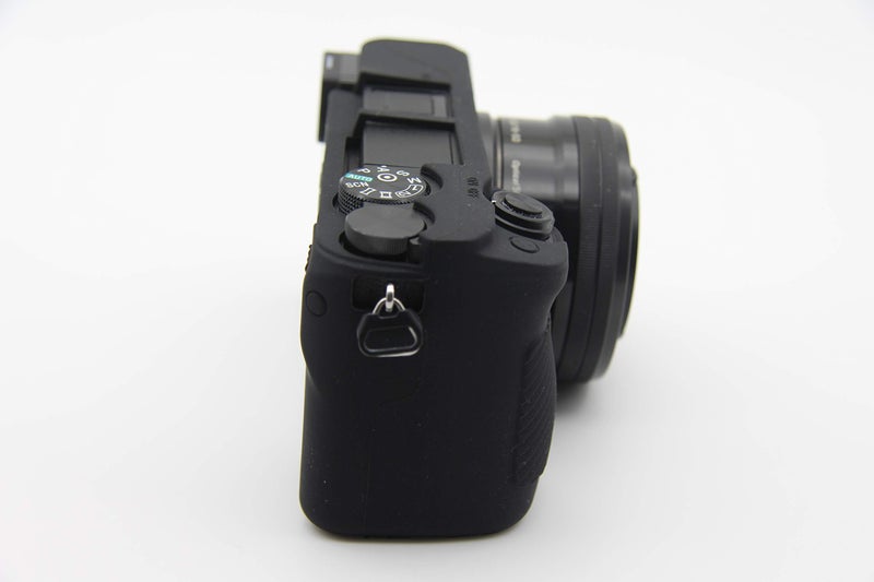 BolinUS A6400 Case, BolinUS Fullbody Ultra-Thin Lightweight Rubber Soft Silicone Housing Case Bag Cover for Sony Alpha A6300 A6400 (Black) - Image 2